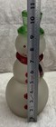 Vintage Snowman Frosted Glass Decanter W/Lid Hand Painted 10.5" — photo 7