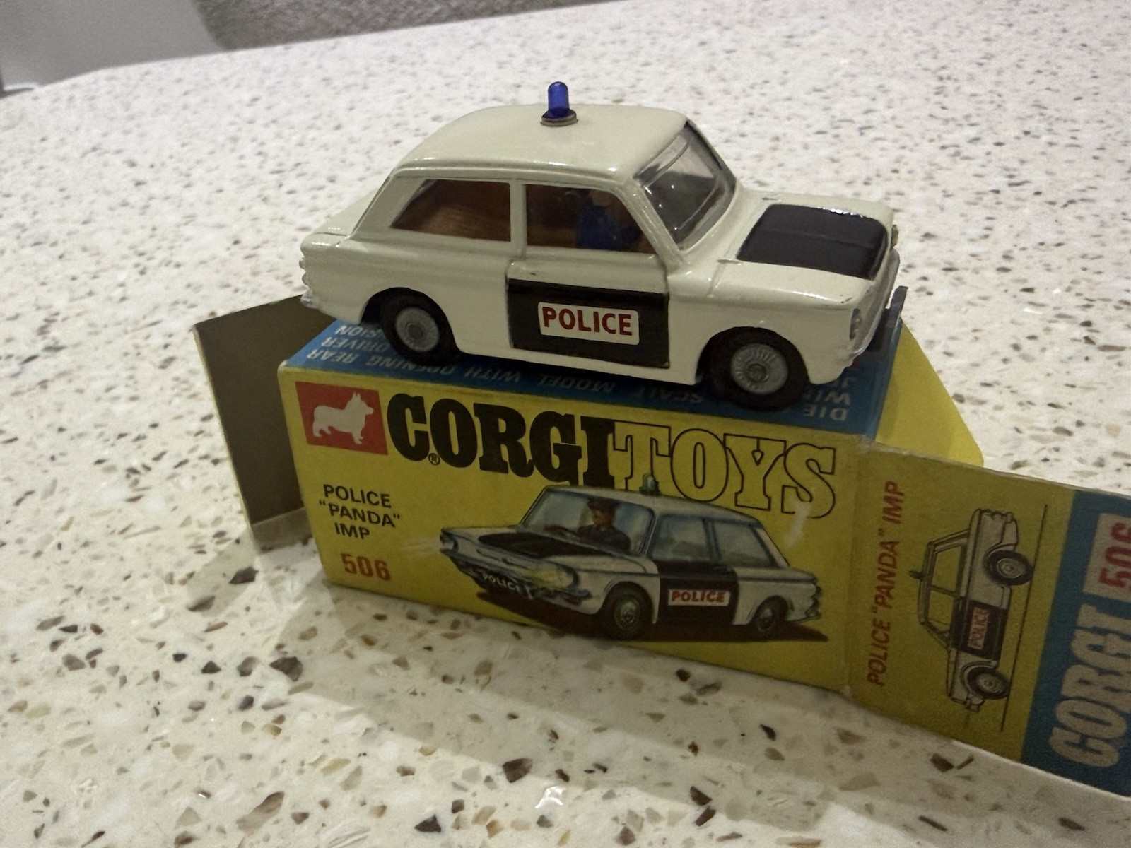 Corgi Toys No. 506 Police Panda Imp Original Box Vintage