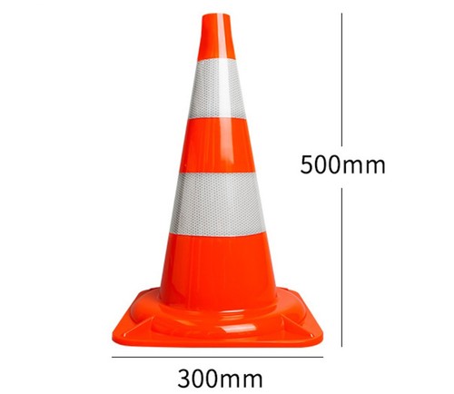 6 x Pylonen 50cm Warnkegel Absperrung Hütchen Verkehrsleitkegel Markierungskegel - Bild 2 von 3