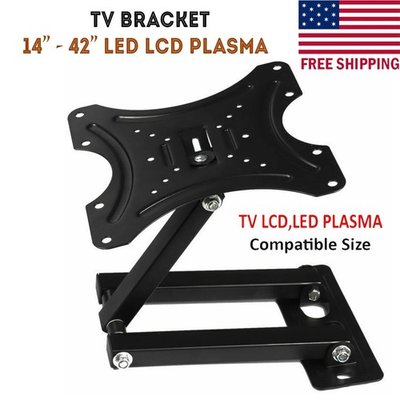 #ad Tilt TV Wall Bracket Mount Slim Swivel Plasma LCD LED For 14 23 26 32 37 40 42TV $11.93