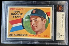 1960 Topps Carl Yastrzemski Rookie RC #148 Red Sox BVG 7