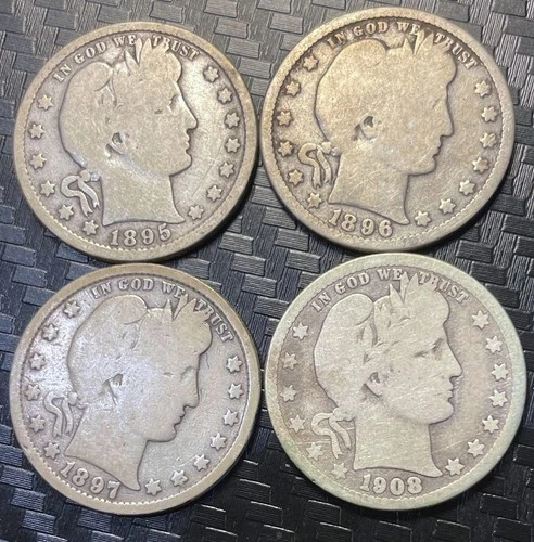 1895, 1896, 1897, 1908 Barber Quarters
