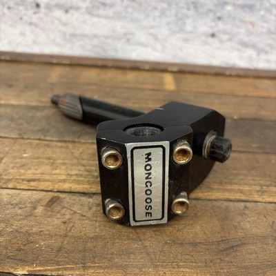 Vintage Mongoose BMX Quill Stem Freestyle Slant Neck 21.1 Black