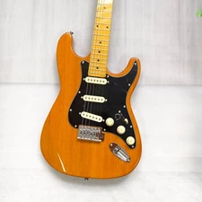 US Warehouse ST yellow solid-body electric guitar SSS pickups maple neck