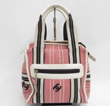CHANEL CC Canvas Tote Bag Handbag I#46557