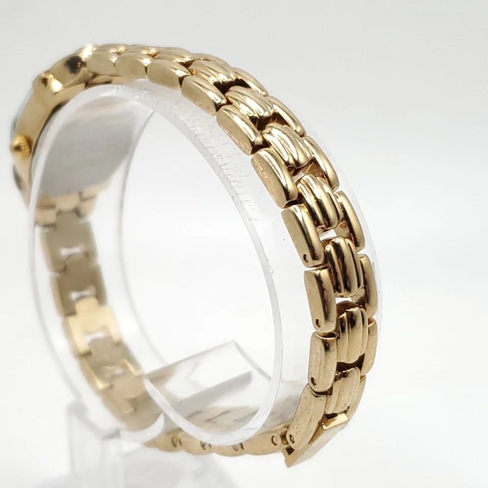 Armitron Now Watch Women 17mm Rhinestone Bezel Gold Tone New Battery - image 4 of 4