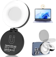 Magnetic Selfie Light Portable Phone Ring Compatible MagSafe iPhon Androi Adjust