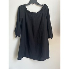 Ellison Black Off The Shoulder 3/4 Sleeve Dress Women's Size M