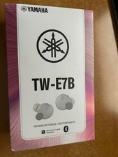 Yamaha TW-E7B True Wireless Active Noise Canceling Earbuds, White-Open Box