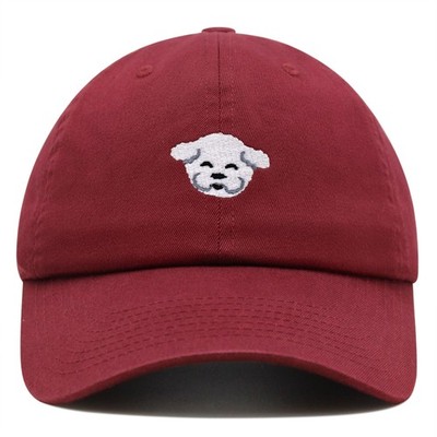JPAK Bichon Frise Premium Dad Hat Embroidered Cotton Adjustable Pet