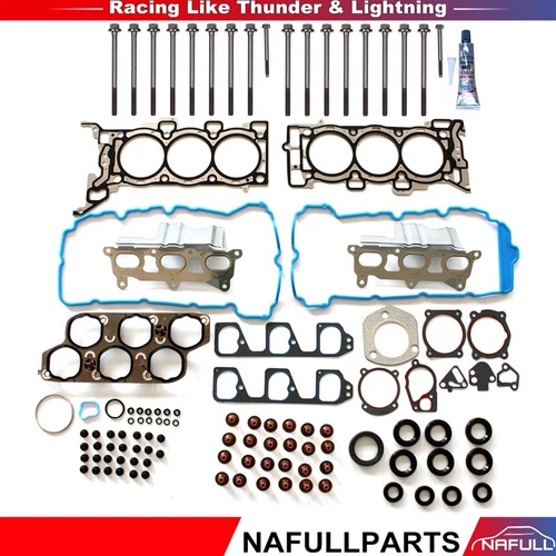 Head Gasket Set Bolts Fits 07-11 Chevrolet Pontiac Saturn Suzuki 3.6L VIN 7 N36A