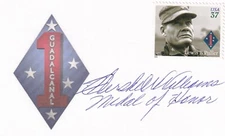 IWO JIMA Herschel Williams MOH Medal of Honor Flags of Our Fathers SIGNED 3x5