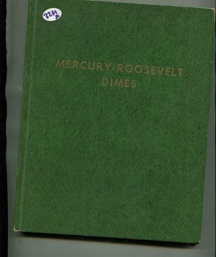 MERCURY ROOSEVELT DIME 1958 WHITMAN FOLDER USED 8231R