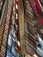 50 Pcs Neckties Lot Good Mix Wear Quilting Craft Cutter Lots