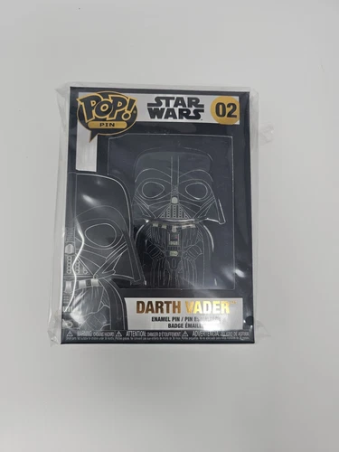 Funko POP! Star Wars Pin #02 DARTH VADER, In Plastic, New