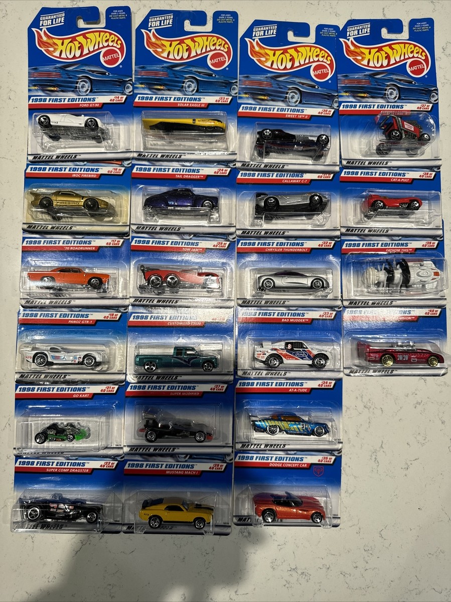 Hot Wheels 1998 - FIRST EDITIONS - Lot Of 24 Mattel Wheels