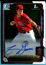 2015 Bowman Chrome  Autograph Auto    Trevor Gott   Card # BCPA-TGO