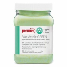 Premier Vac Attack Green Evacuation System Cleaner Powder Bulk Jar Ea - 800g