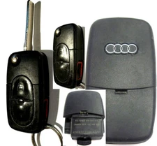 Audi Keyless remote entry w/new key blade 4DO837231D transmitter OEM car fob fab