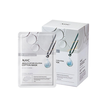 AHC Absolute Return Solution Cotton Mask Brightening 28ml x 25ea