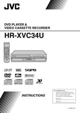 JVC HR-XVC34U VCR Owners Instruction Manual Reprint