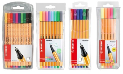Stabilo Fineliner Schreibstifte Zeichenstifte Set Auswahl Schule schreiben NEU