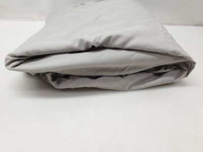 Amazon Basics - Faltenrock King, Hellgrau, 198x 203 x 41 cm