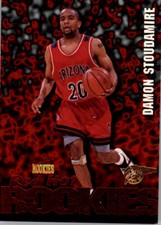 1995 Signature Rookies Fame and Fortune #R4 Damon Stoudamire Red Hot Rookies