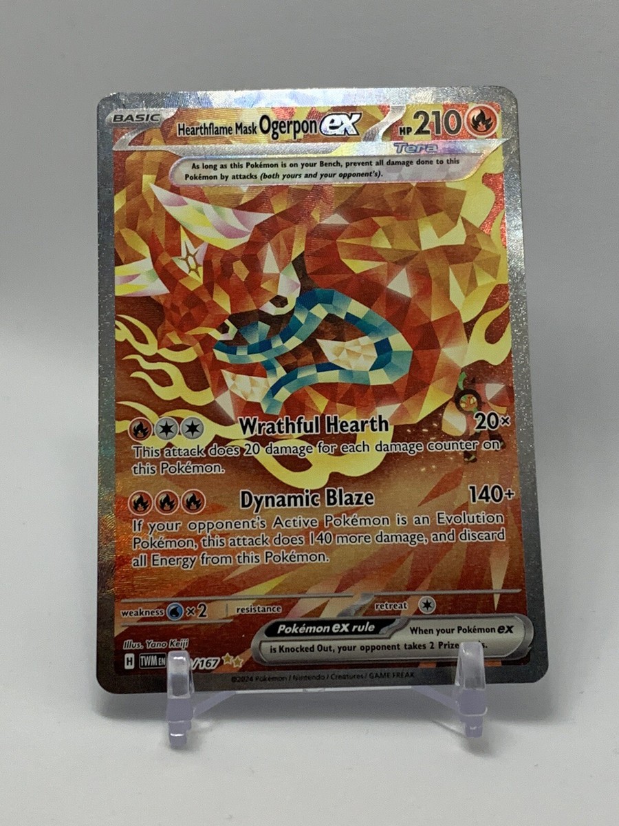 Pokemon TCG Hearthflame Mask Ogerpon ex Sv06: Twilight Masquerade