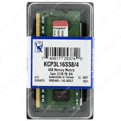 Kingston 4GB DDR3 PC3-12800 SODIMM Factory Sealed Laptop Memory RAM ...