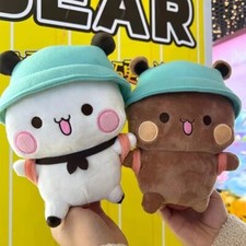 2pcs New Bubu and Dudu Panda Plush Cute Cartoon Panda Bear Doll Stuffed Soft