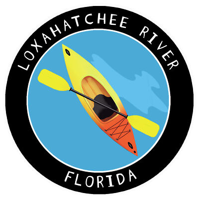 Loxahatchee River, Florida Kayak Car Truck Window Bumper Sticker Decal