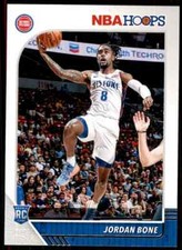 2019-20 Panini NBA Hoops RC Rookie Jordan Bone Detroit Pistons #240