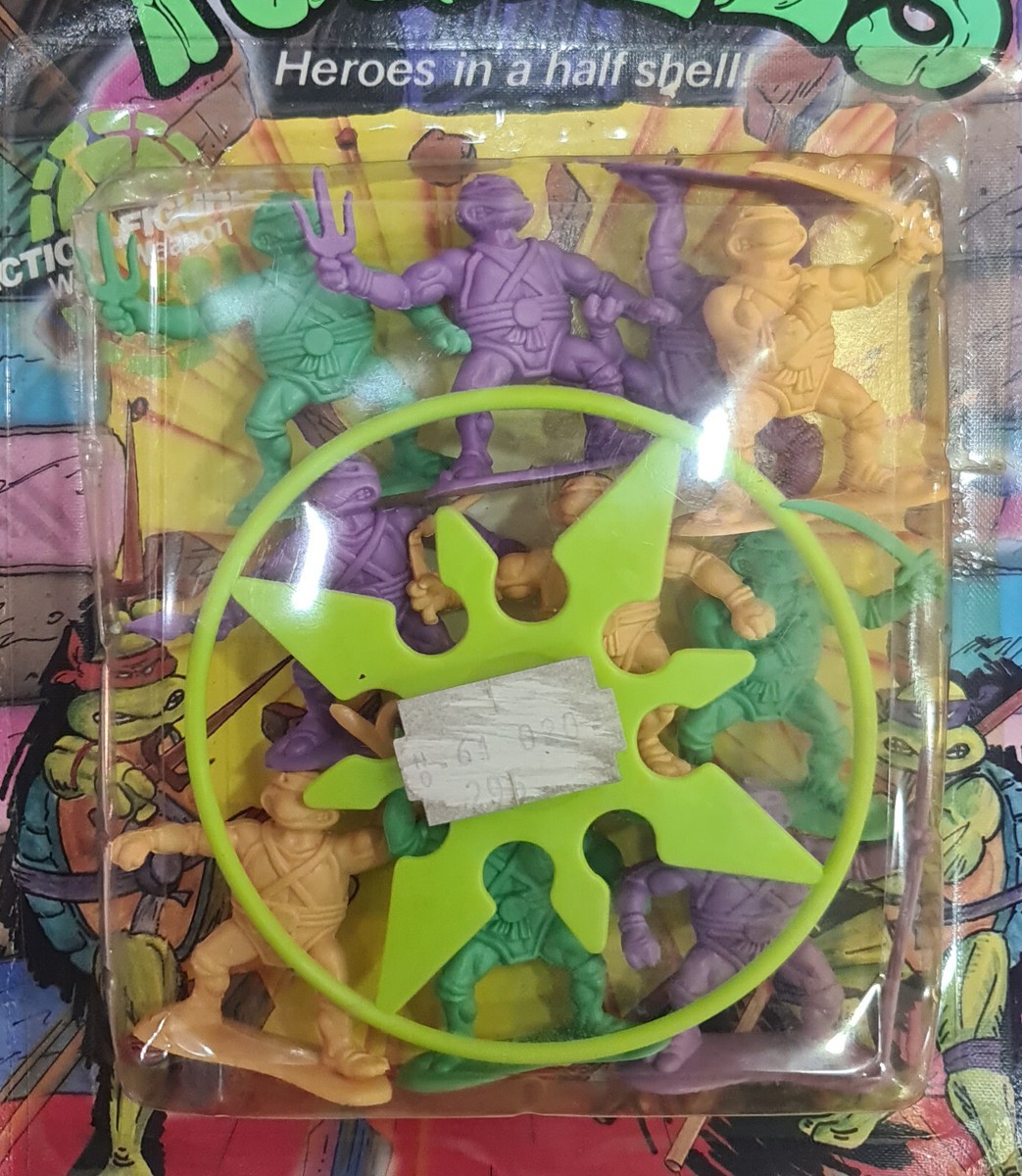 Vintage 90s TMNT Teeanae Mutant Ninja Turtles blister 10 figures