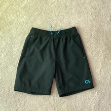 GAP FIT KIDS SHORTS, 8-9 MEDIUM, FULLY LINED, THREE POCKETS, BLACK, WAIST TIE