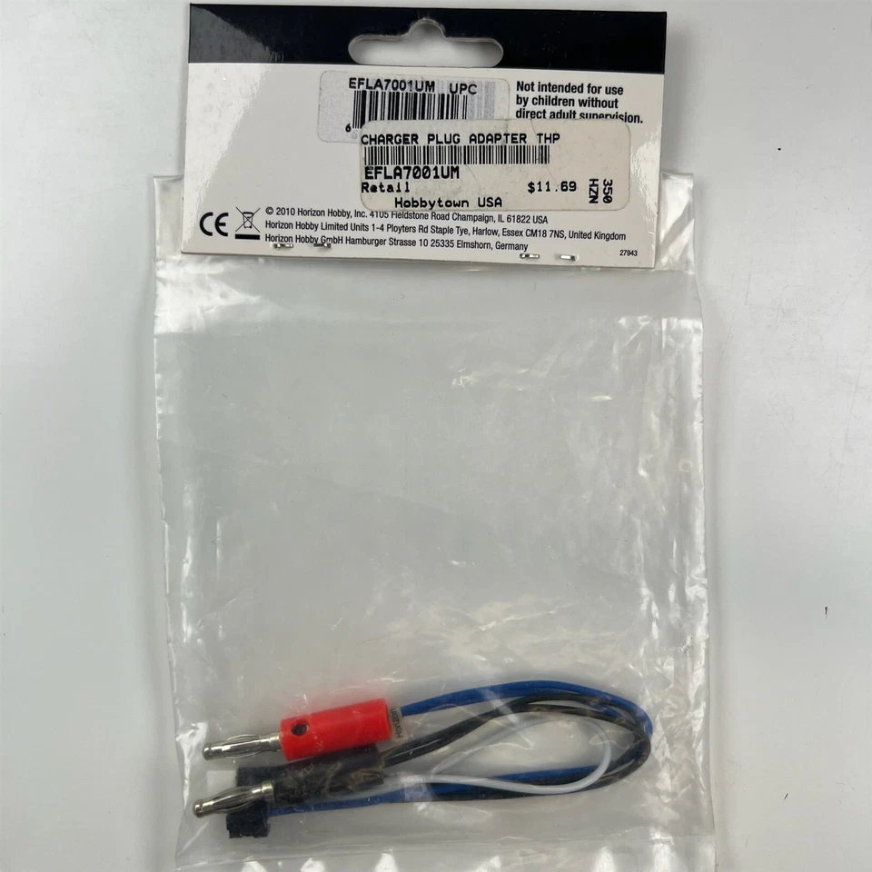 E-Flite EFLA7001UM TP Charger Plug Adapter NEW - Image 2 of 2