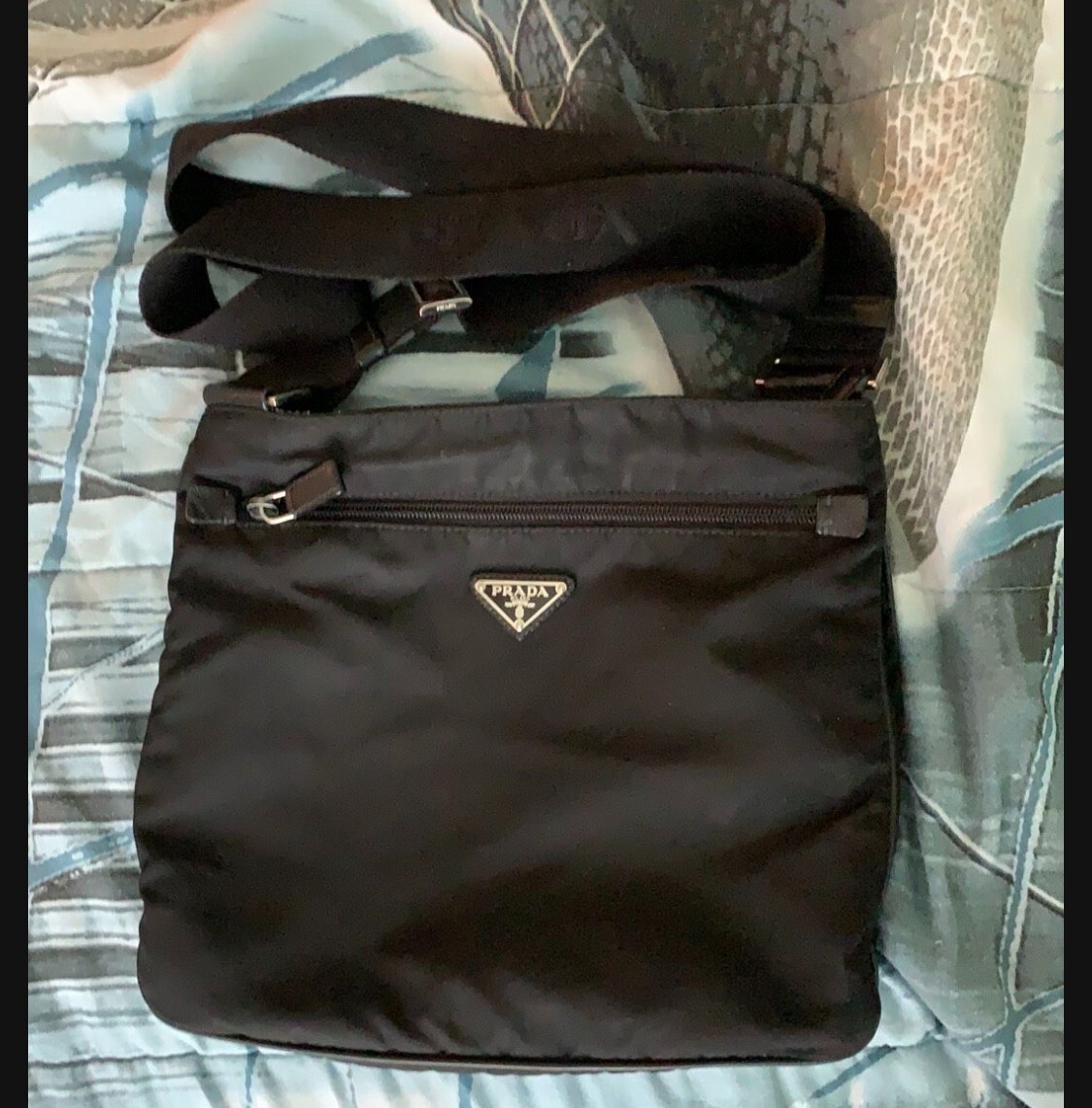 prada black nylon crossbody