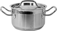 KüChentopf SuppentöPfe Bratentopf Induktion Edelstahl 16 Cm Kochtopf 1,9L Deckel