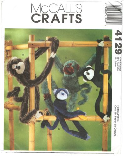 2003 McCall's Crafts 4129 Funky Monkeys sewing pattern uncut - Picture 1 of 3