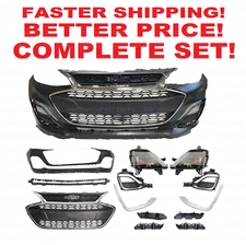 Fits Chevrolet Spark 19-22 Front Grille/Fog Lamp DRL/Bracket/Bumper Cover 11PCS