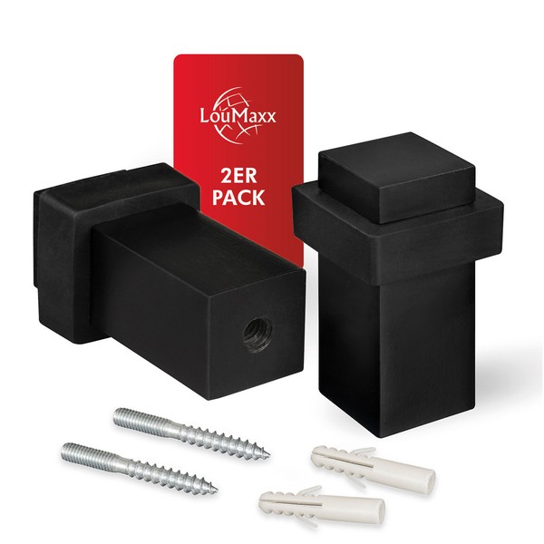 TüRstopper Boden - BodentüRstopper 20X20 Mm - 2Er Set Zum Schrauben Von Loumaxx-image