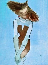 Poster print.Interior design Art.Retro fashion.Exotic model hat.6342