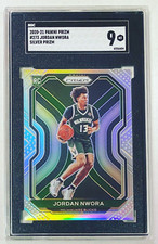 2020-21 Panini Prizm Jordan Nwora Silver SGC 9 MINT RC Rookie Card #273. rookie card picture