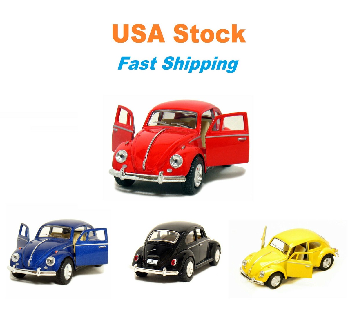 - KiNSMART Amazon.com: 7台セット ミニカー VW 1967 1:32 Inch 5 Beetle Classic Volkswagen ミニカー
