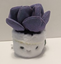 FAO Sparklers 6" Plush Succulent Cactus Purple Flower Sparkly New With Tag B3