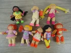 VTG Cabbage Patch Figures 80s Collectible Lot of 8 Toy Minis Plastic Boy Girls