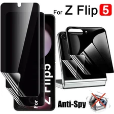 Privacy Screen Protector Samsung Galaxy Z Flip 6 Z Flip 5 Premium Anti-Spy Film
