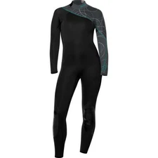 BARE 3/2mm Elate Full Women's Wetsuit - Grey/blue Size 06
