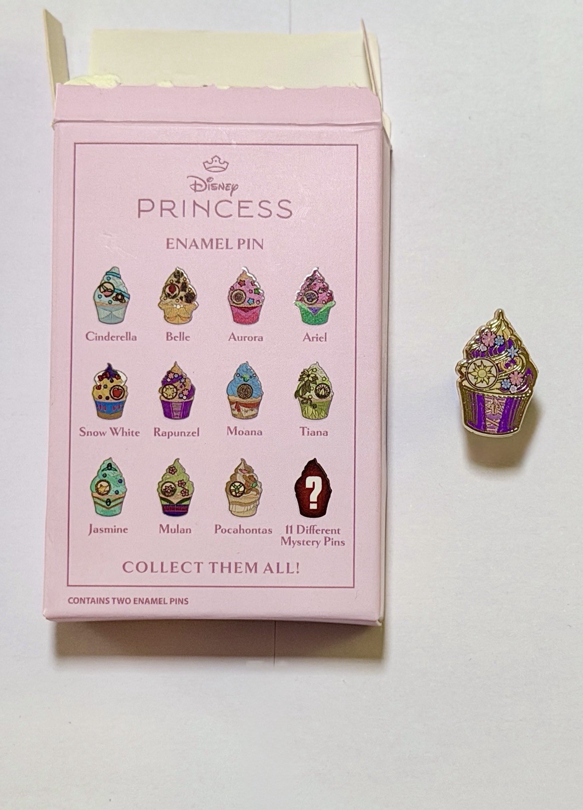 Pink A La Mode Disney Princess Cupcake Micro Pin —RAPUNZEL CHASER (LE 100)