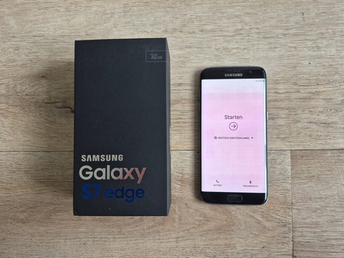 SAMSUNG GALAXY S7 edge SM-G935F 32GB schwarz HANDY OVP ! defekt